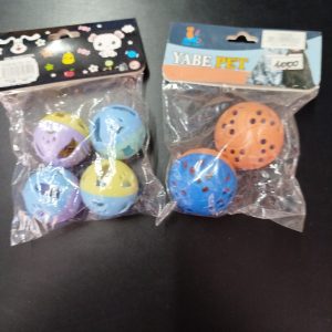 Pack de pelotas con cascabel